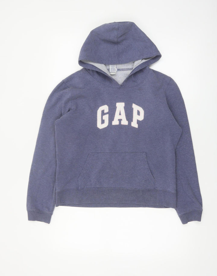GAP Womens Blue Pullover Hoodie Small Cotton Blend Casual