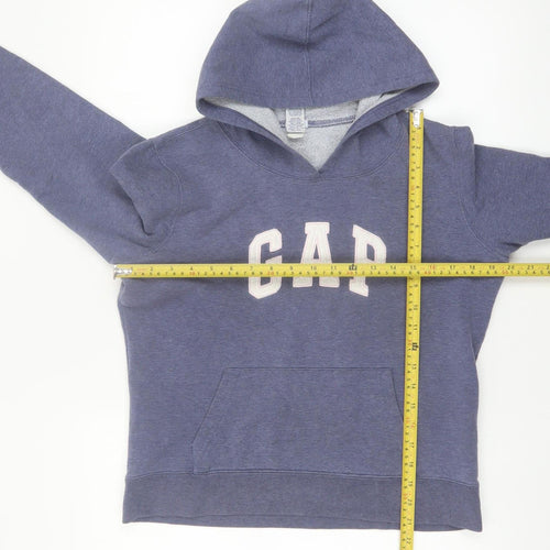 GAP Womens Blue Pullover Hoodie Small Cotton Blend Casual