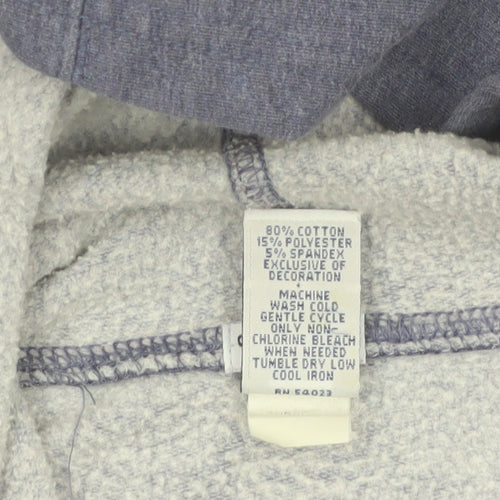 GAP Womens Blue Pullover Hoodie Small Cotton Blend Casual
