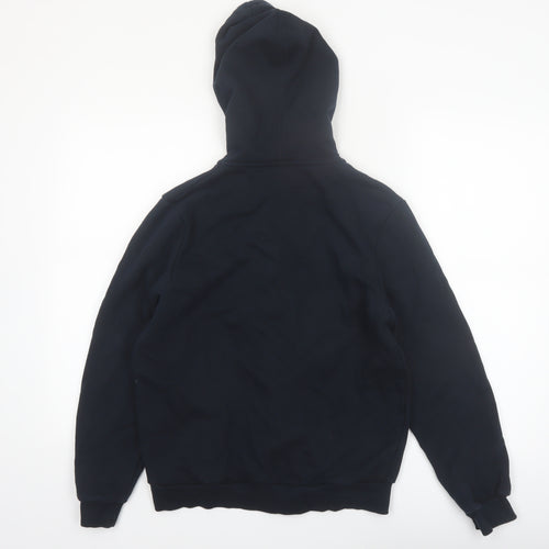 Puma Women’s Black Full Zip Hoodie UK 14 Cotton Blend Casual