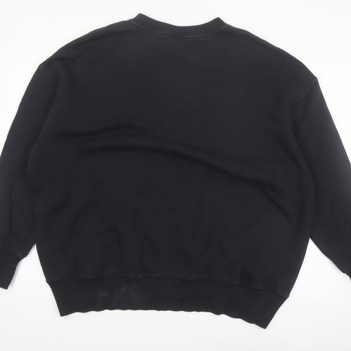 Nike Men Black Crew Neck Pullover Sweatshirt Size L