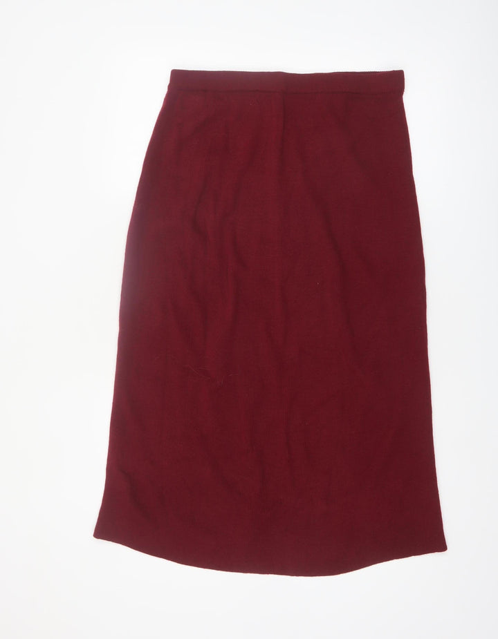 TIGI-Wear Women’s Red Knit Midi Pencil Skirt Size M