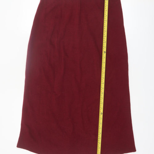 TIGI-Wear Women’s Red Knit Midi Pencil Skirt Size M