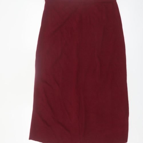 TIGI-Wear Women’s Red Knit Midi Pencil Skirt Size M