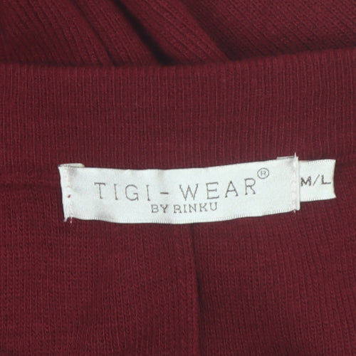 TIGI-Wear Women’s Red Knit Midi Pencil Skirt Size M