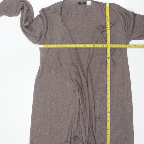 La Redoute Women Brown Long Sleeve Open Front Cardigan Size 12/14
