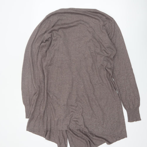 La Redoute Women Brown Long Sleeve Open Front Cardigan Size 12/14