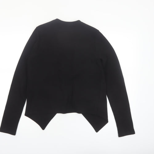 Quiz Women’s Black Zip Detail Slim Fit Blazer Jacket Size 10