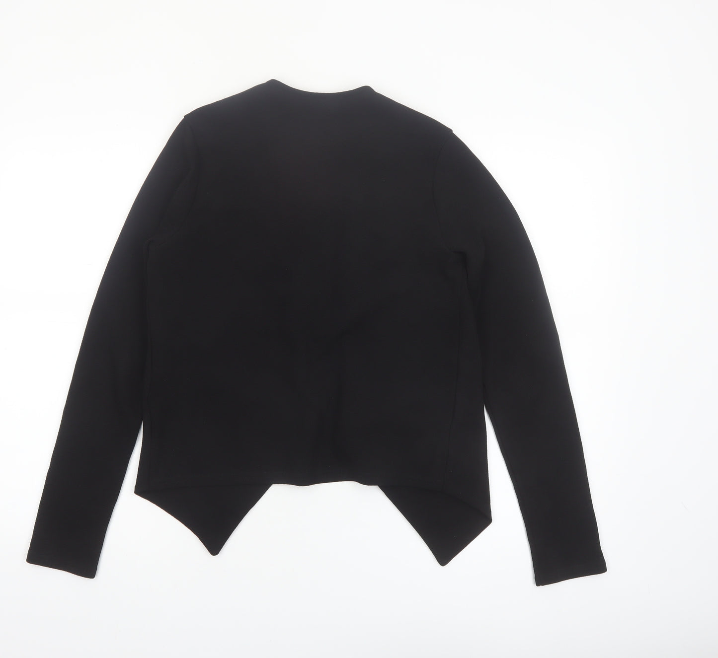 Quiz Women’s Black Zip Detail Slim Fit Blazer Jacket Size 10