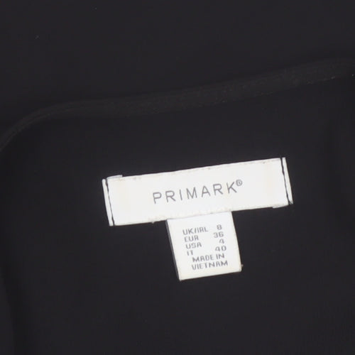 Primark Women’s Black Size 8 Open Front Blazer Jacket