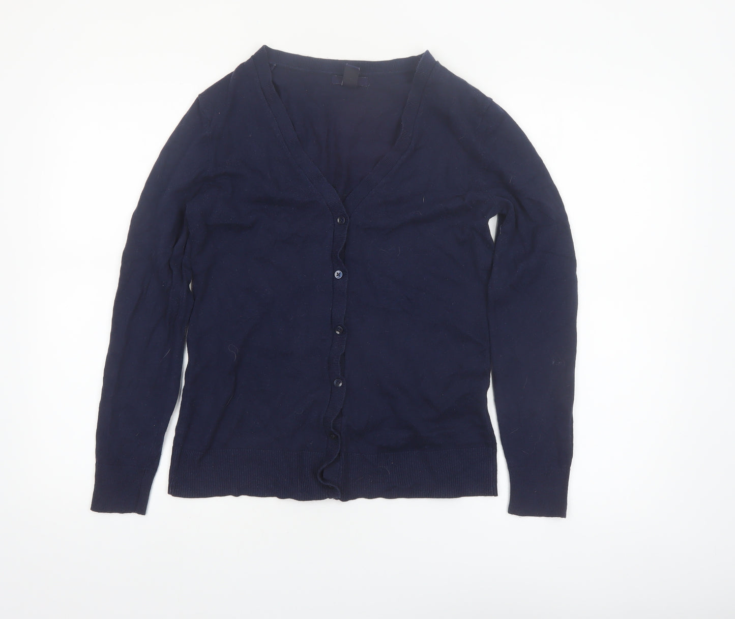 Gap Women's Blue Long Sleeve V-Neck Button Cardigan Size S