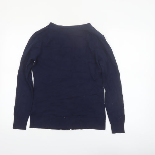 Gap Women's Blue Long Sleeve V-Neck Button Cardigan Size S
