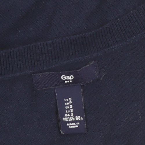 Gap Women's Blue Long Sleeve V-Neck Button Cardigan Size S
