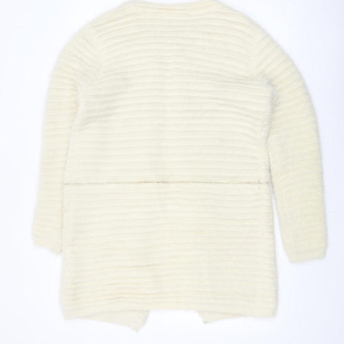 Katsuji Women's Ivory Long Sleeve Knit Cardigan M