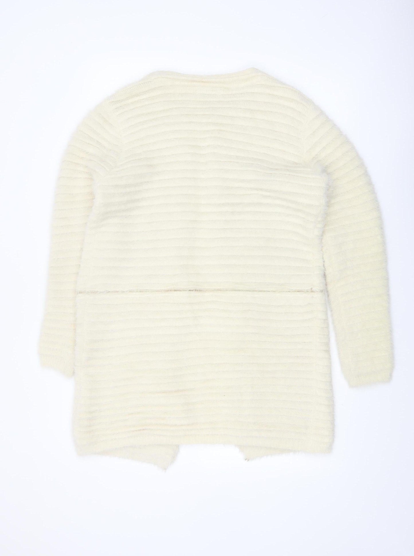 Katsuji Women's Ivory Long Sleeve Knit Cardigan M