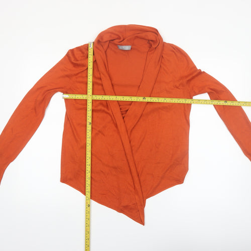 Marks and Spencer Women’s Orange Wrap Knit Jumper Size 12