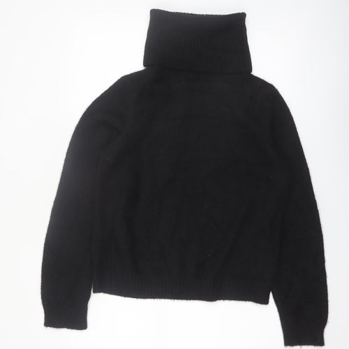 Vila Women Black Roll Neck Knitted Long Sleeve Pullover Jumper M