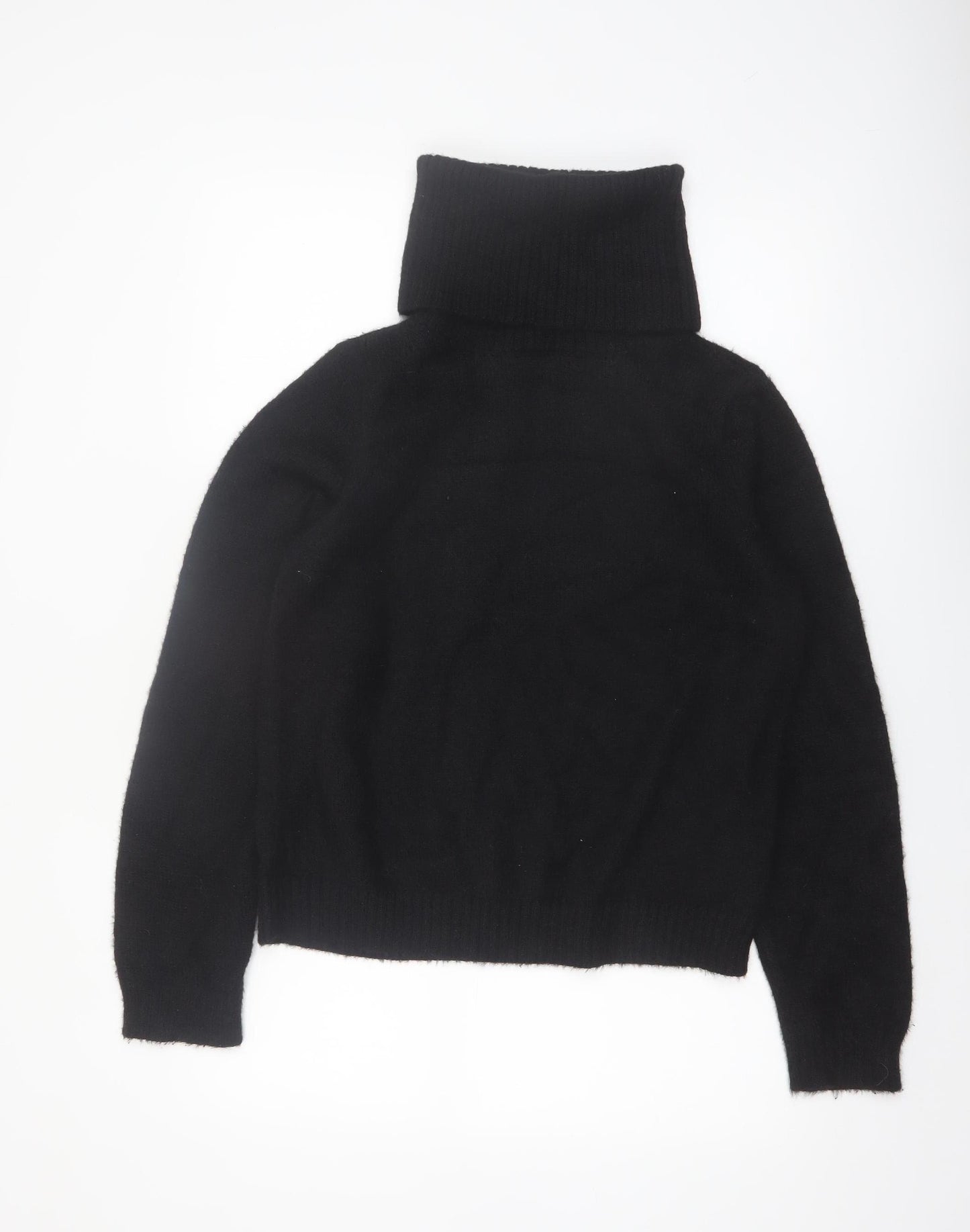 Vila Women Black Roll Neck Knitted Long Sleeve Pullover Jumper M