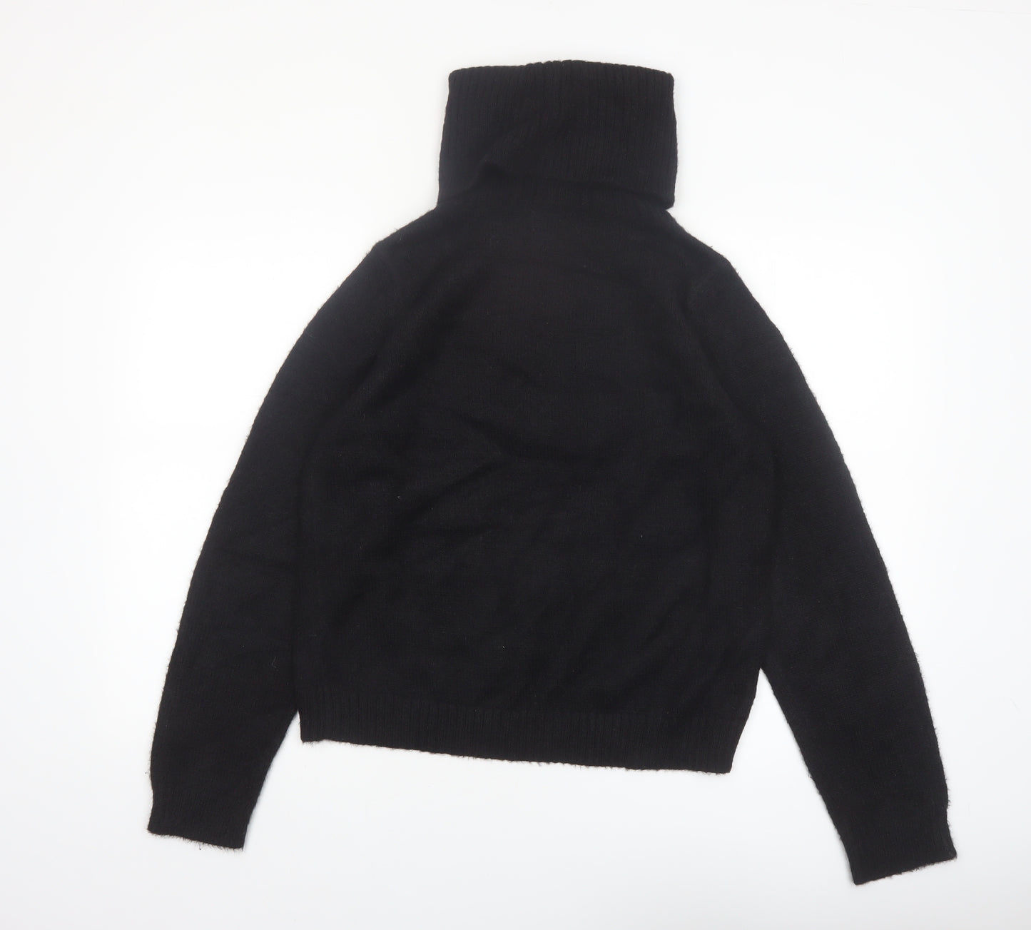 Vila Women Black Roll Neck Knitted Long Sleeve Pullover Jumper M