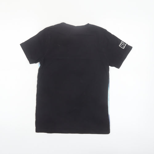 Marvel Boys Black Panther T-Shirt 8-9 Years Black Short Sleeve Graphic Top