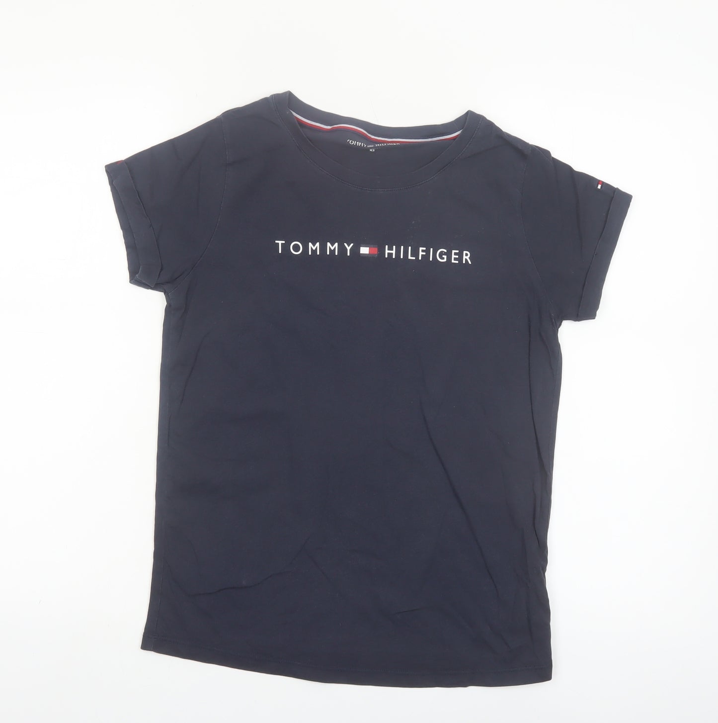 Tommy Hilfiger Women’s Blue XS Basic Cotton T-Shirt