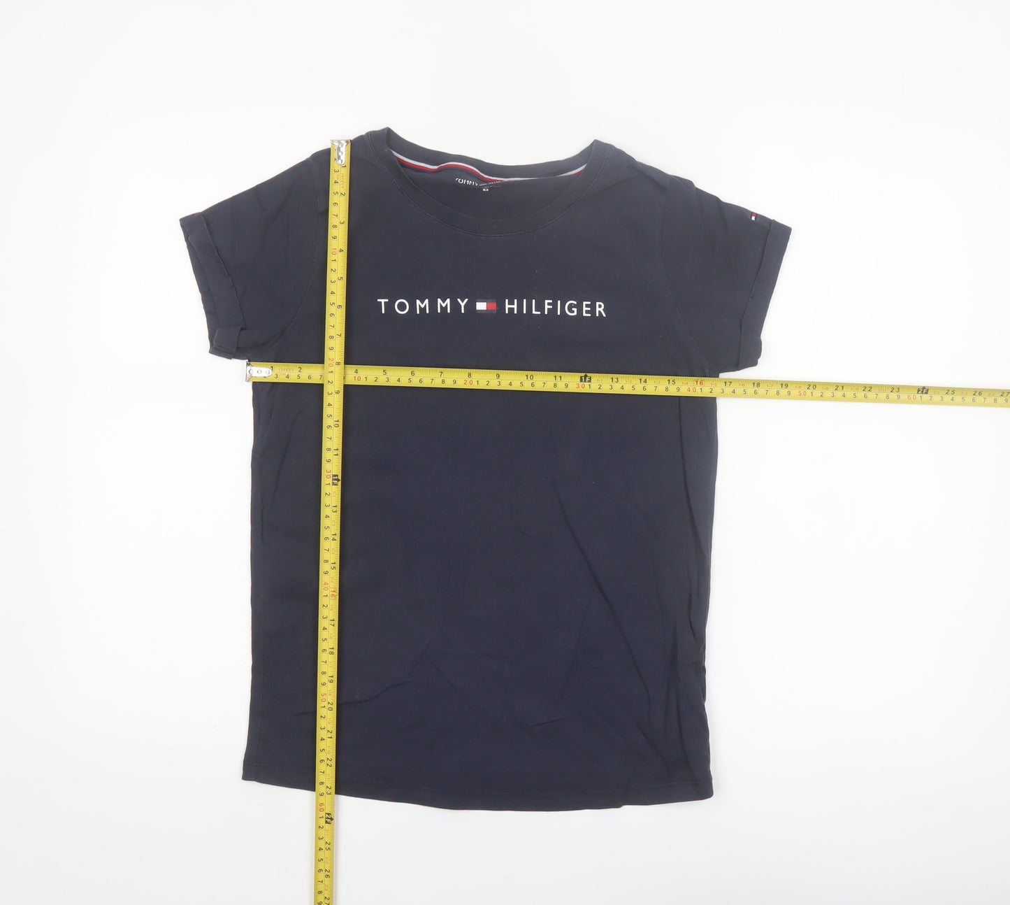 Tommy Hilfiger Women’s Blue XS Basic Cotton T-Shirt