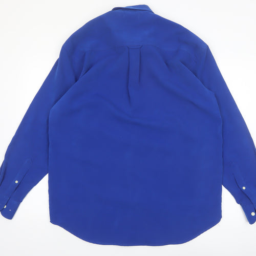 Ben Sherman Men Blue Long Sleeve Button-Down Regular Fit Shirt M
