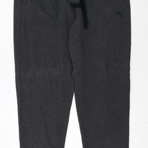 Puma Men's Grey 2XL Joggers Tapered Fleece Sweatpants