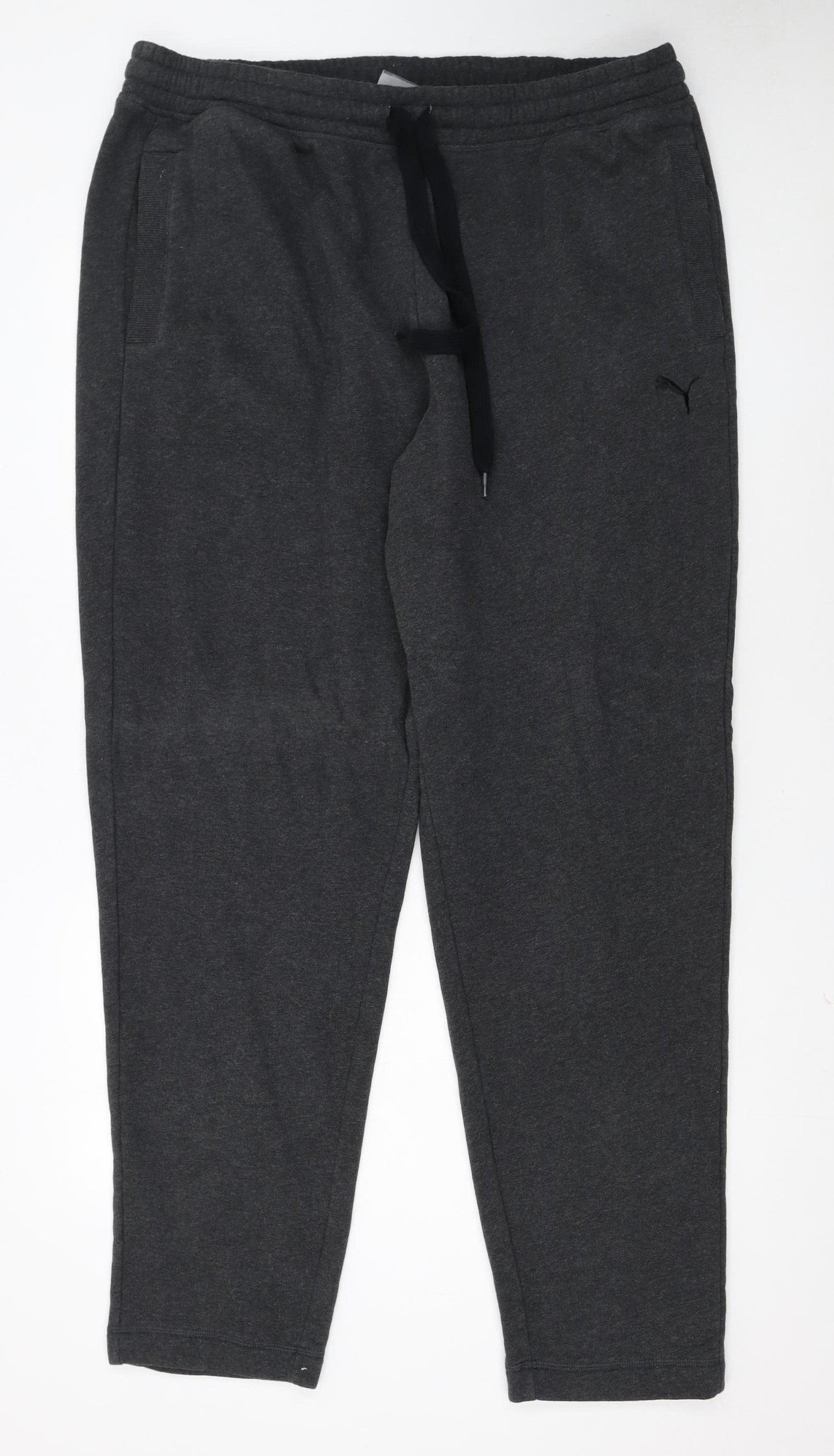 Puma Men's Grey 2XL Joggers Tapered Fleece Sweatpants