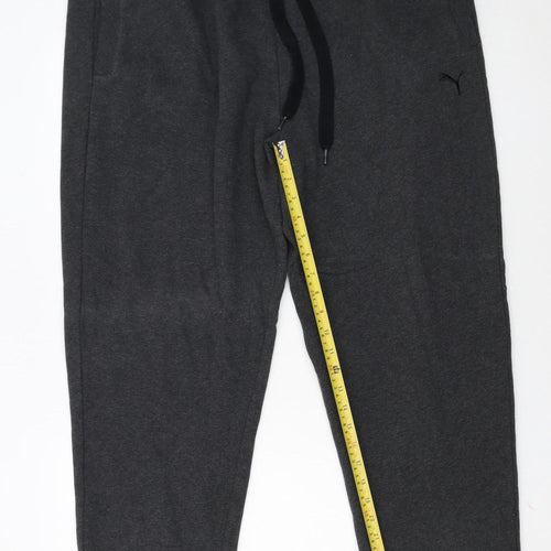 Puma Men's Grey 2XL Joggers Tapered Fleece Sweatpants