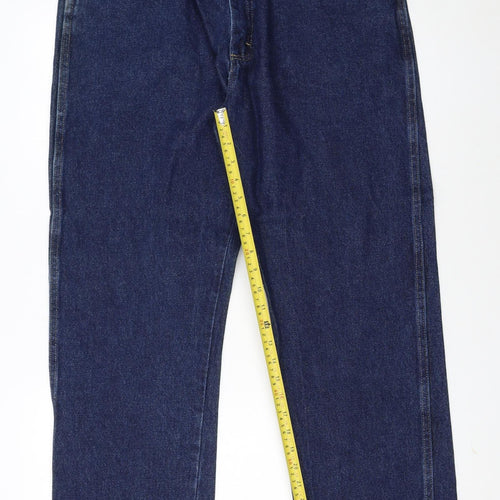 Wrangler Men's Blue Regular Fit Straight Leg Jeans 36x30
