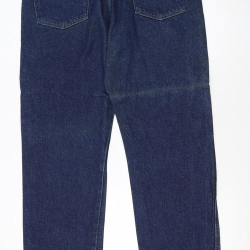 Wrangler Men's Blue Regular Fit Straight Leg Jeans 36x30