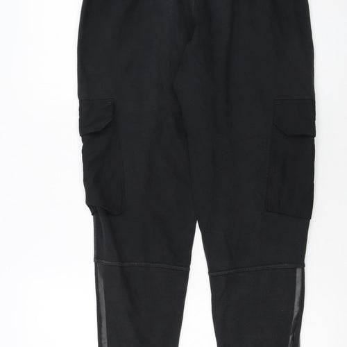 Adidas Men’s Black Cargo Jogger Trousers S Regular Fit