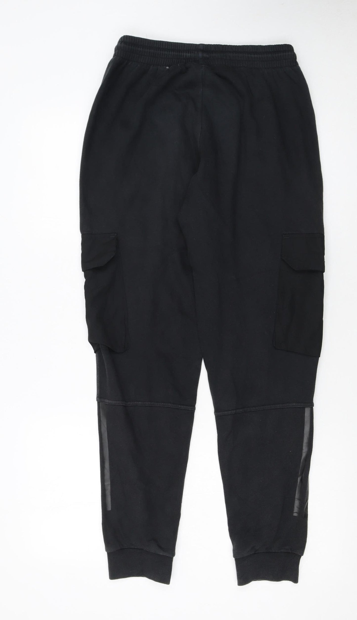 Adidas Men’s Black Cargo Jogger Trousers S Regular Fit