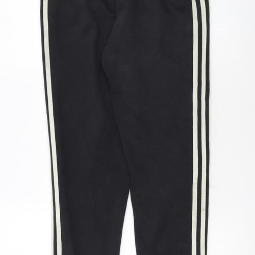 Adidas Men's Black S Jogger Trousers with White Stripes