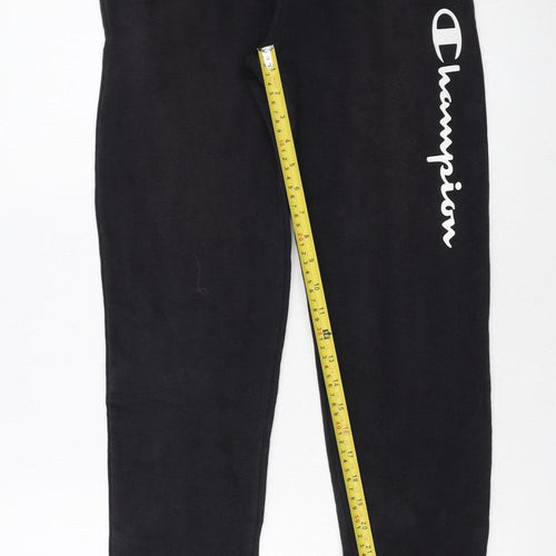 Champion Boys Black Jogger Sweatpants 13-14 Years Fleece Trousers