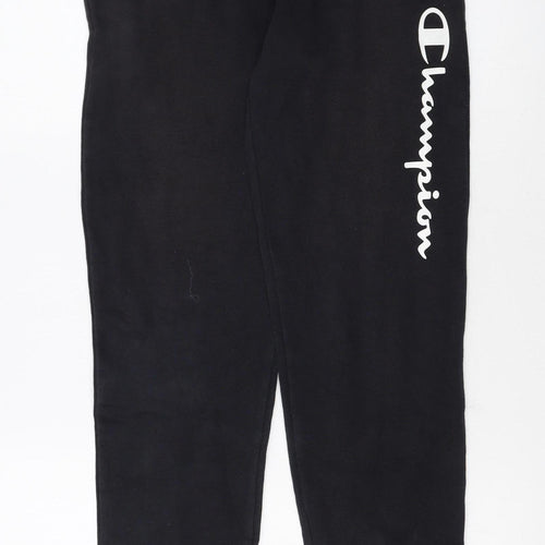 Champion Boys Black Jogger Sweatpants 13-14 Years Fleece Trousers