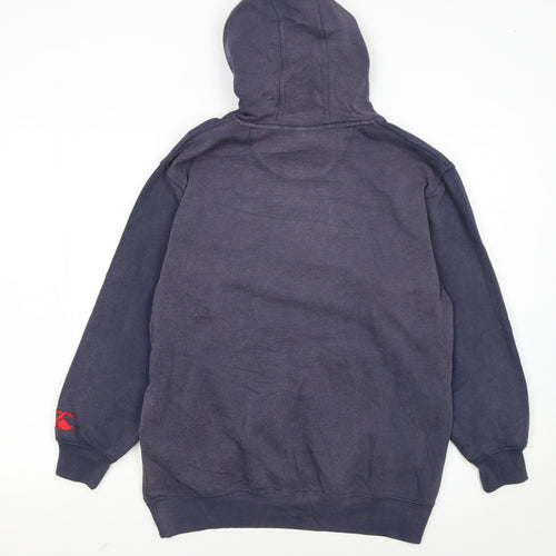 Canterbury Boys Blue Pullover Hoodie 14 Years Regular Fit Rugby Logo Sweatshirt