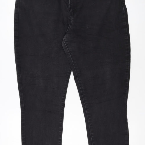 Levi's Women's Black High Rise Skinny Jeans Size 16 Stretch Denim