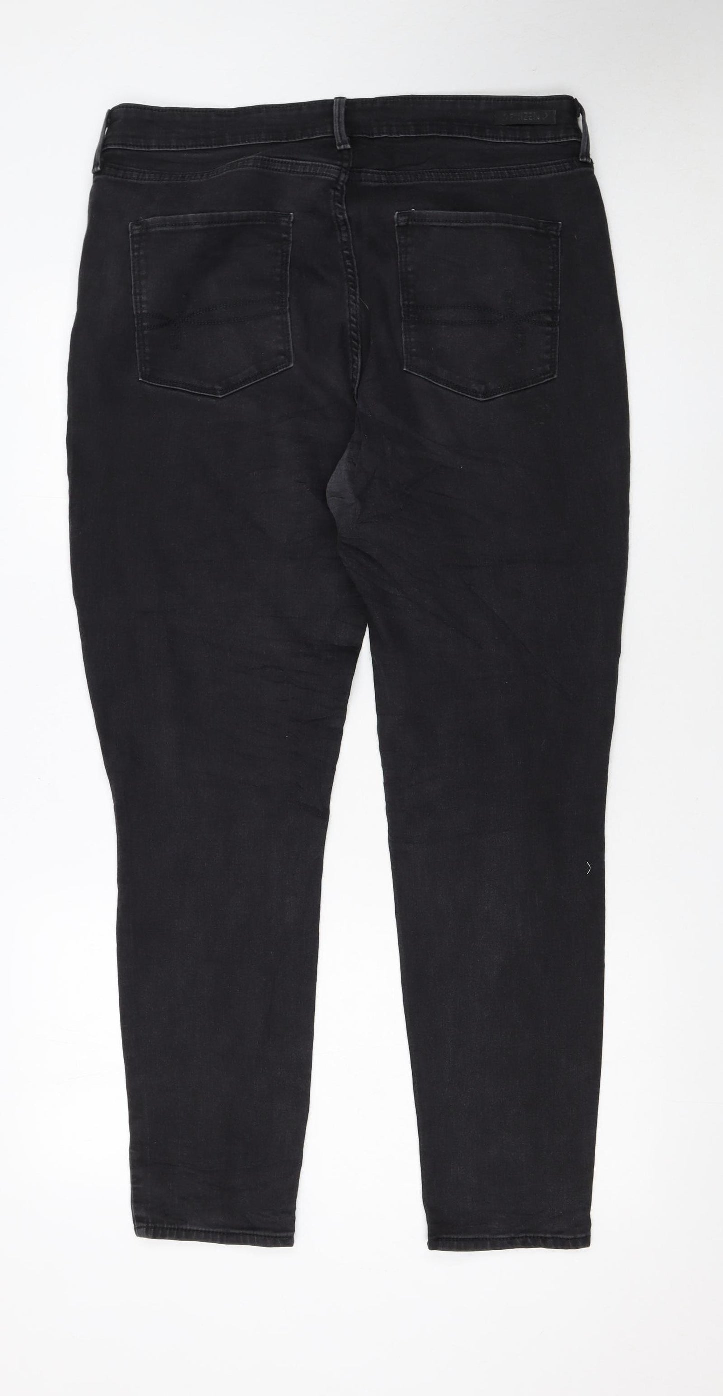 Levi's Women's Black High Rise Skinny Jeans Size 16 Stretch Denim