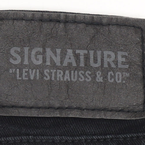 Levi Strauss & Co Men’s Black Straight Regular Fit Jeans 38x32
