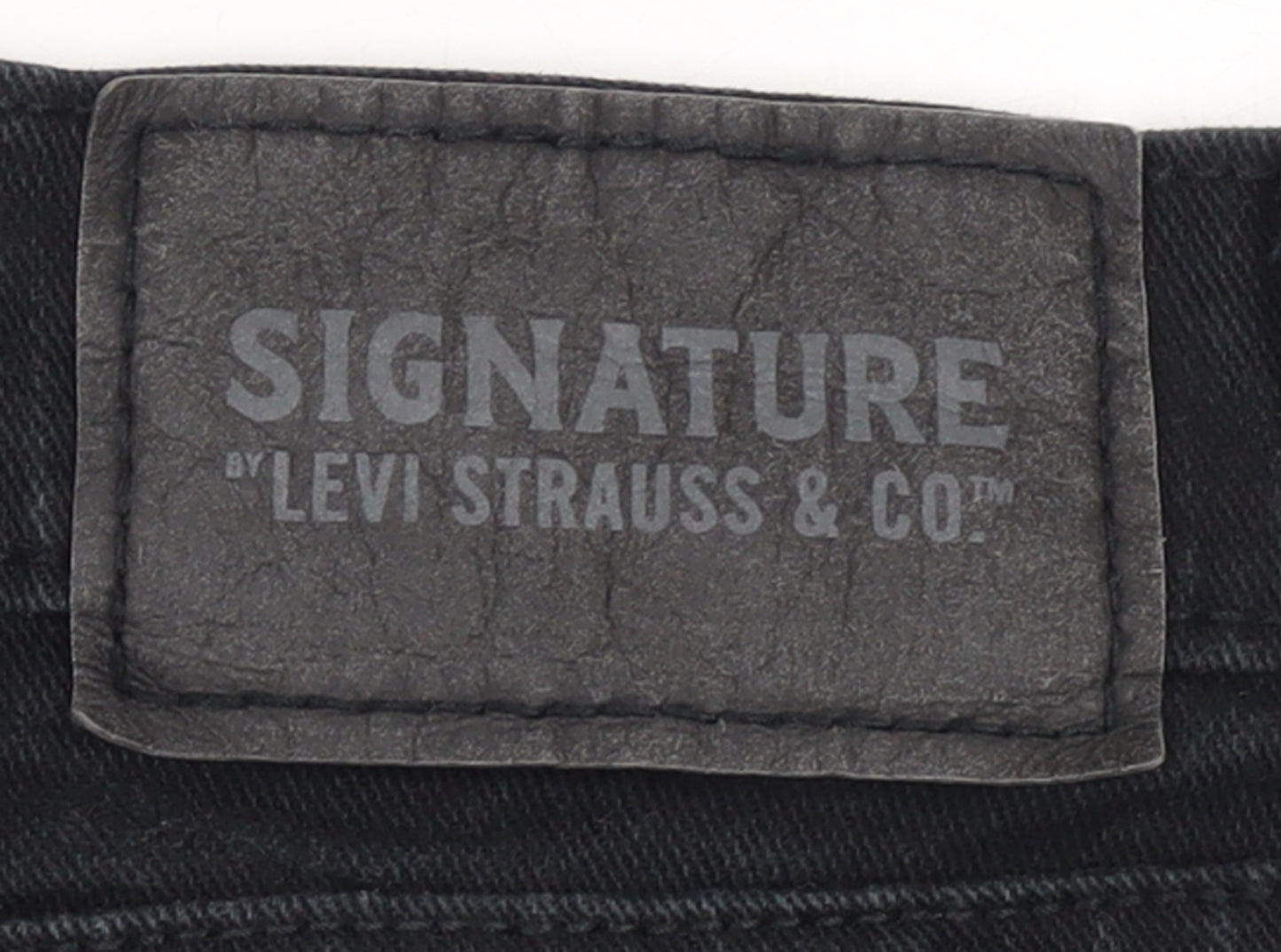Levi Strauss & Co Men’s Black Straight Regular Fit Jeans 38x32