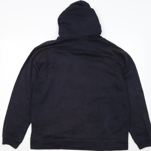 Reebok Men's Blue Full Zip Hoodie Size M Sports Fleece