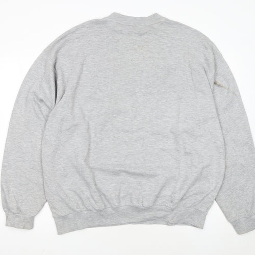 Reebok Men's Grey XL Pullover Crew Neck Sweatshirt