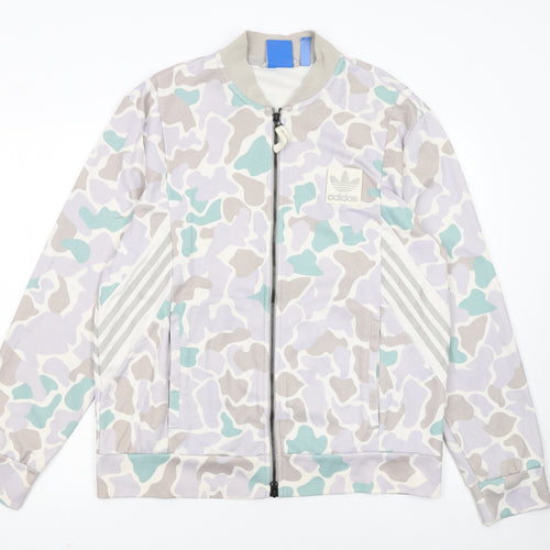 Adidas Men's Multicoloured Camouflage Track Jacket L