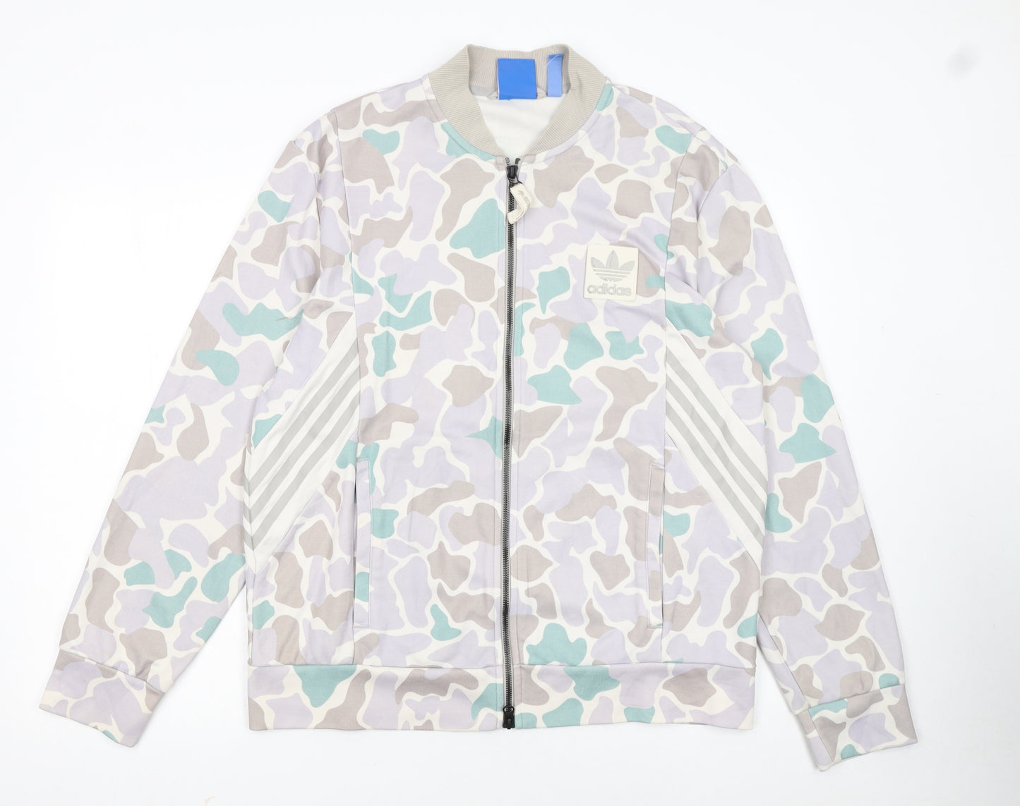 Adidas Men's Multicoloured Camouflage Track Jacket L