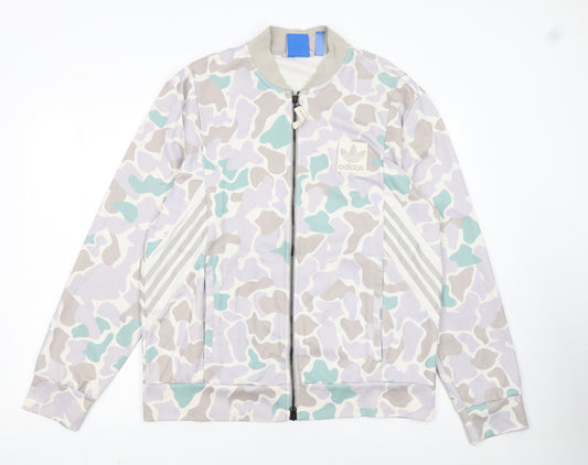 Adidas Men's Multicoloured Camouflage Track Jacket L