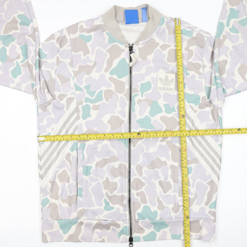 Adidas Men's Multicoloured Camouflage Track Jacket L