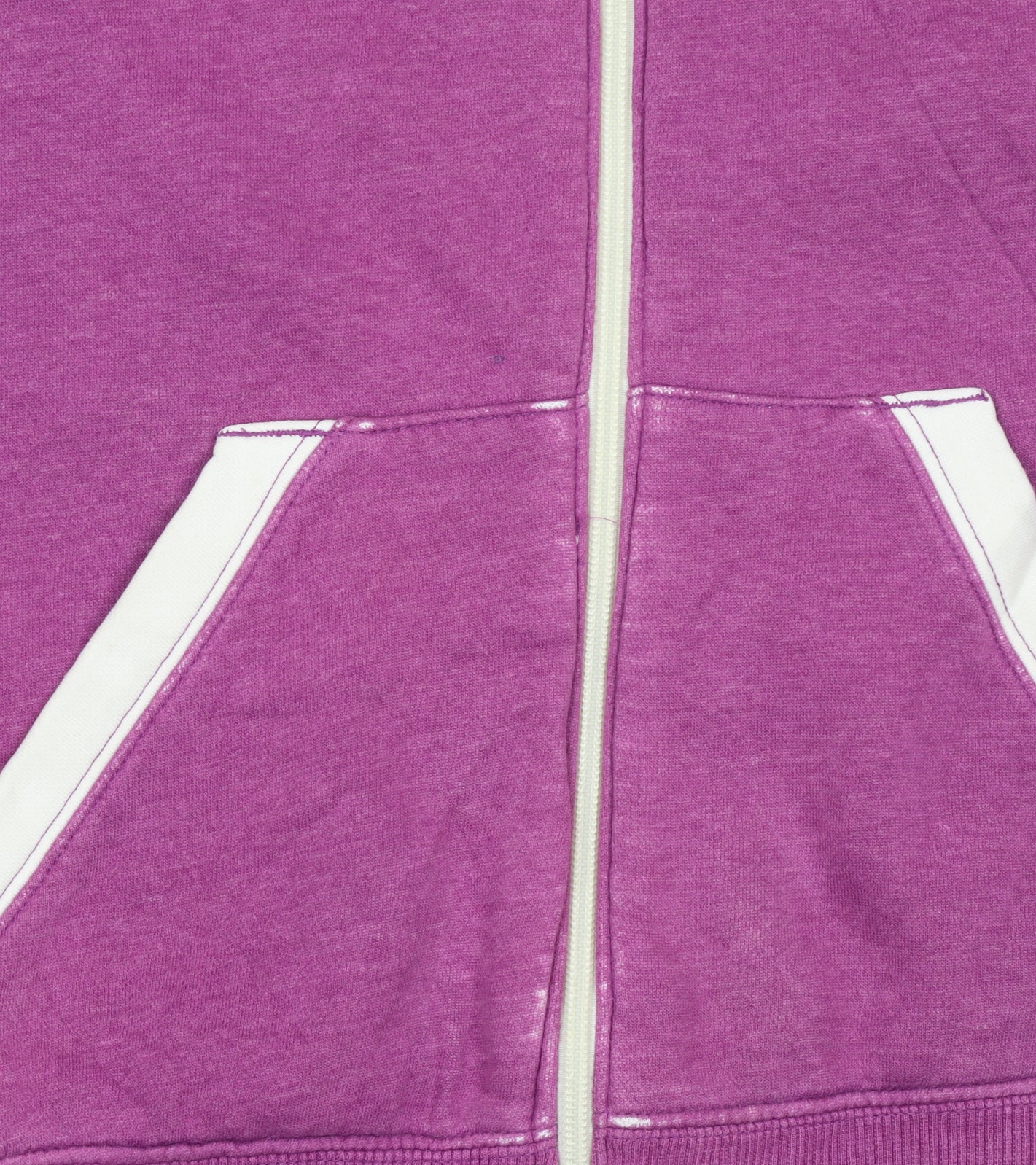 Nike Womens Purple Full Zip Hoodie Size L 12-14 Cotton Blend Sportswear