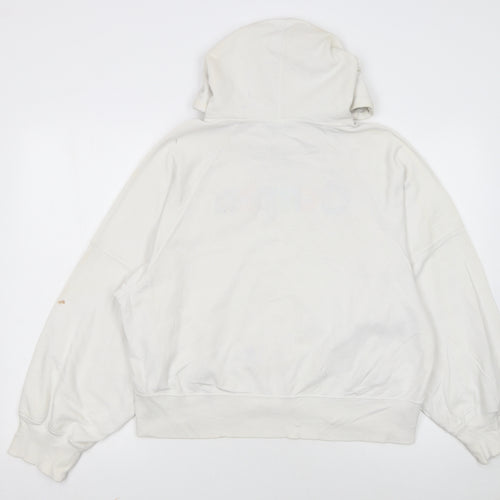 Champion Womens Beige Hoodie Medium Pullover Hooded Sweatshirt